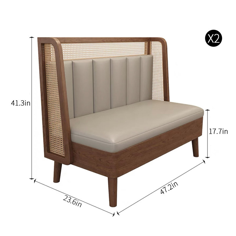 Banc de rangement pour bar et café Retro Light Luxury