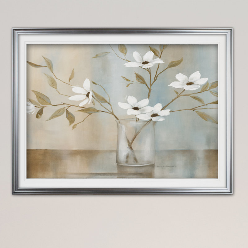 «Pastel Light II», reproduction d'art encadrée, Argent, H 28 po x l 38 po x P 1,5 po