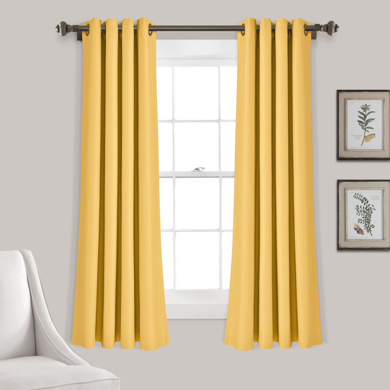 Blackout Curtain Pair, 132cm W x 213cm L, Sage
