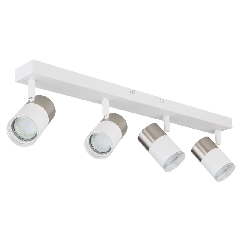 Abbriella Aluminium Spotlight, White/Silver, White