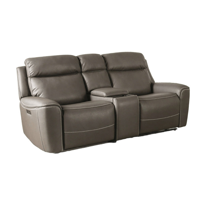 Causeuse électrique 81 81 po, gris, Gris, 81.4