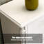 Armoire d'appoint en bois manufacturé blanc massif