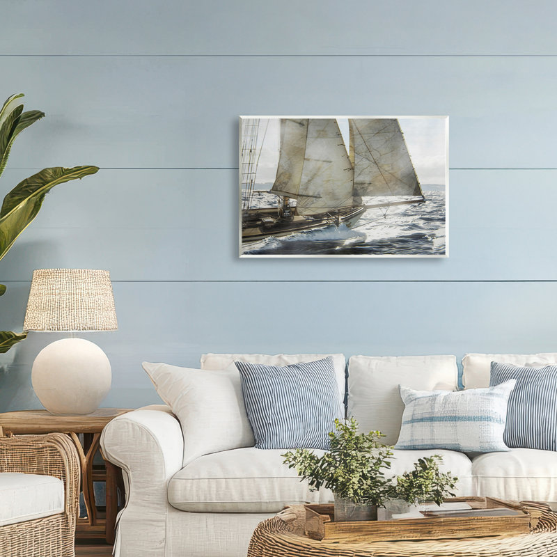 «Ship Sails In Motion», plaque murale, design par LSR Design Studio, H 13 po x l 19 po