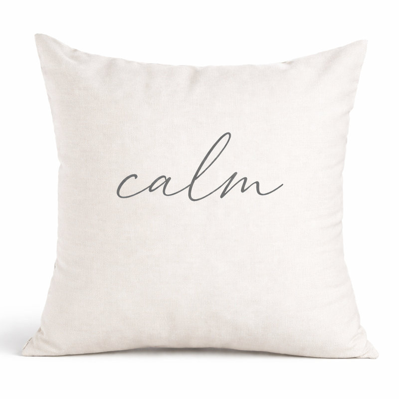 Indoor / Outdoor White Square Throw Pillow Cover