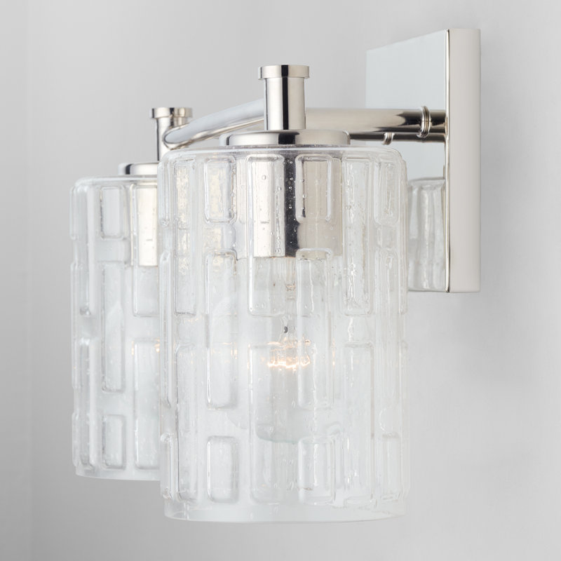 Éclairage pour meuble-lavabo à intensité variable Yerington, Nickel poli, 2