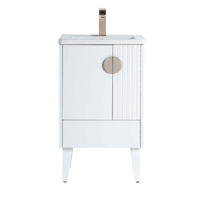 Saimah 20'' Single Bathroom Vanity with Ceramic Top