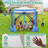 10x10ft Camping Gazebo Screen Tent, 5 Sided Pop-up Canopy Shelter with Mesh Windows-105156991