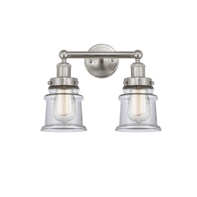 Petit meuble-lavabo pour salle de bain 2 lumières Cailen de la collection Edison