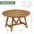 47-inch Solid Wood Round Dining Table, Seats 4-6