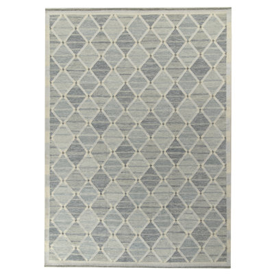 Scandinavian Wool Geometric Area Rug