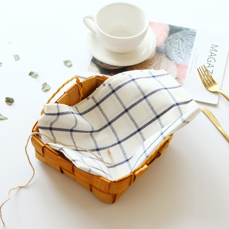 Serviettes 100% coton - 23 po x 16 po (ensemble de 4) écossais, Plaid
