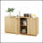 Versatile 63 Inch Vertical Stripe Sideboard With Storage, Curved Wave Design, Ideal For Living Room And Bedroom TV Stand-1934795458