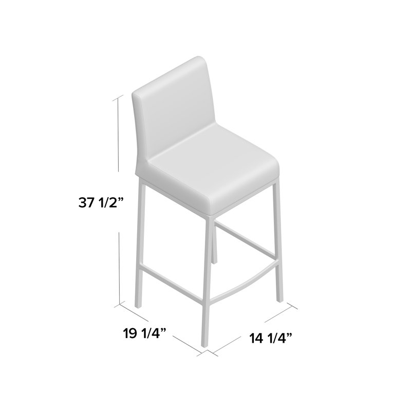 Tabouret de comptoir de 26 po Barquentine, Or mat