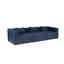 Ensemble de canapé convertible modulaire en tissu chenille sans dossier-438714095