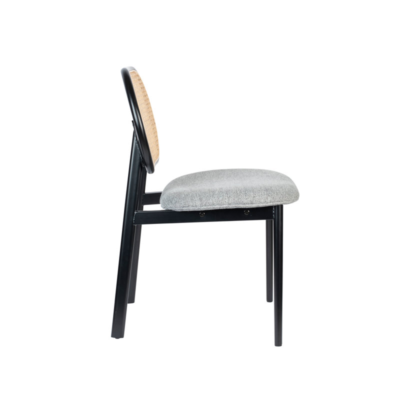 Spike Upholstered Dining Chair, Gray