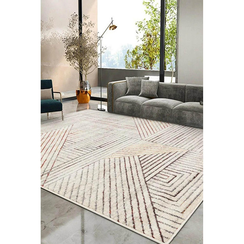 Tapis Meglena avec envers antidérapant, Rectangle 2 pi 7 po x 4 pi 7 po