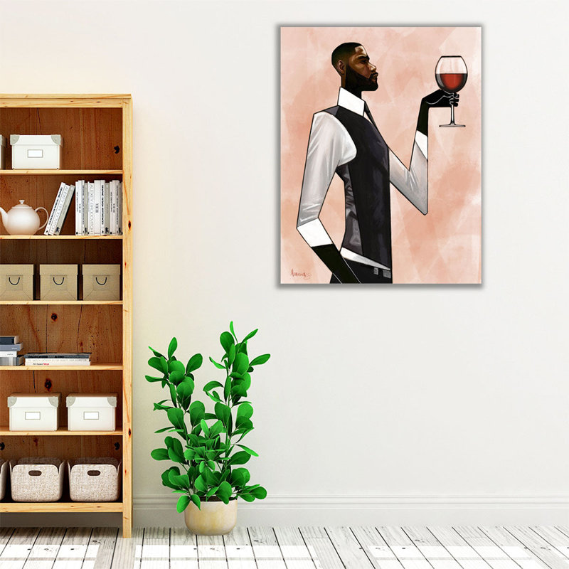 Toast-Man - reproduction d'art sur toile, H 30 po x l 24 po