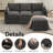 80.3" L-Shaped Modular Sectional Sofa with Storage-1512548922