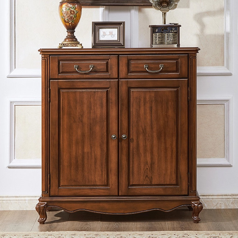 Black Solid Wood Shoe Storage Bench