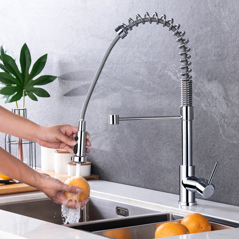 Pièces de rechange pour douchette extractible pour robinet de cuisine 3 modes avec 11 adaptateurs, Chrome