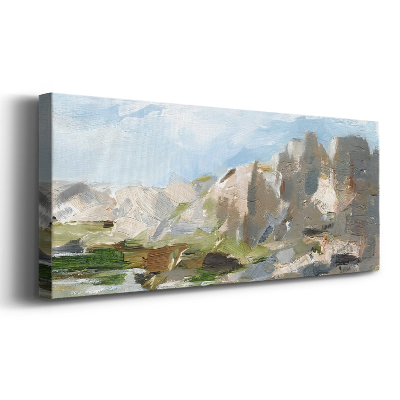 Falaises de l'Ouest II sur toile, H 20 po x l 50 po x P 1,5 po