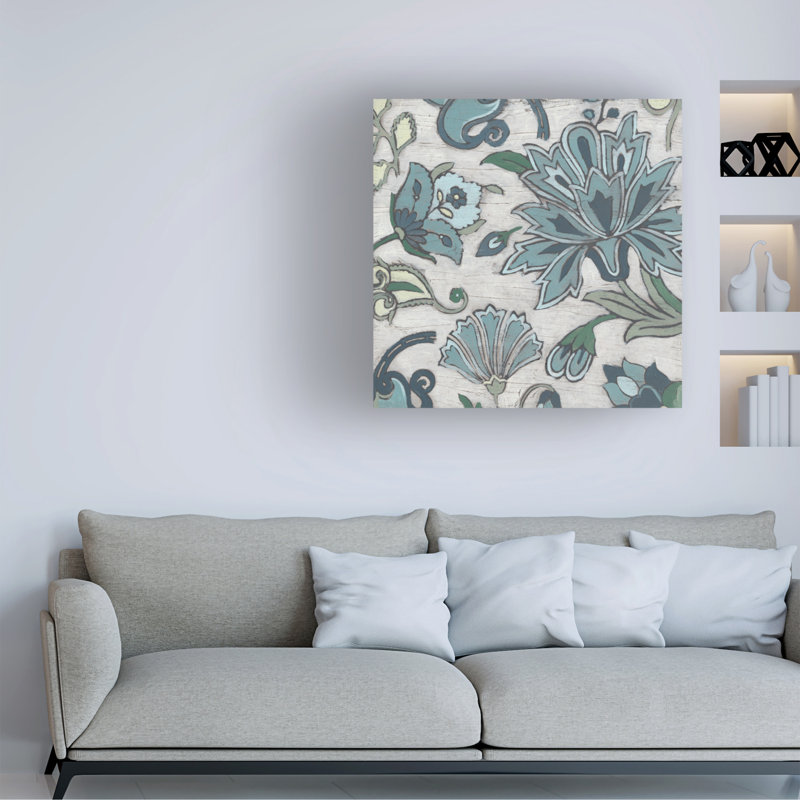 «June Gardena Chintz IV» par June Erica Vess, H 35 po x l 35 po x P 2 po