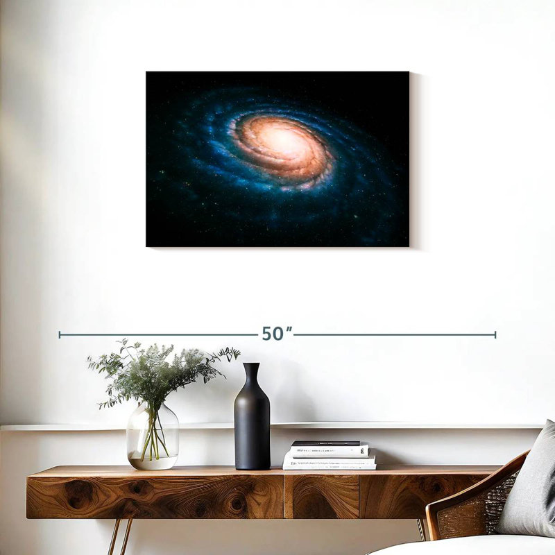 Oberle Spiral Shaped Galaxy, 20" H x 30" W