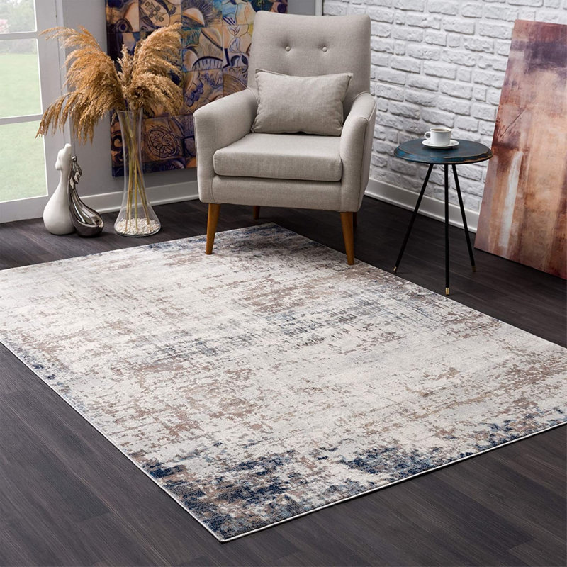Tapis de couloir bleu marine délavé Striations, Tapis de couloir 2 pi x 8 pi