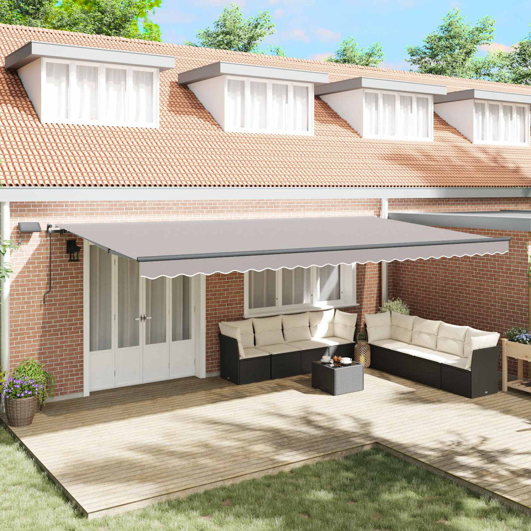 VidaXL 350cm D Retractable Patio Awning