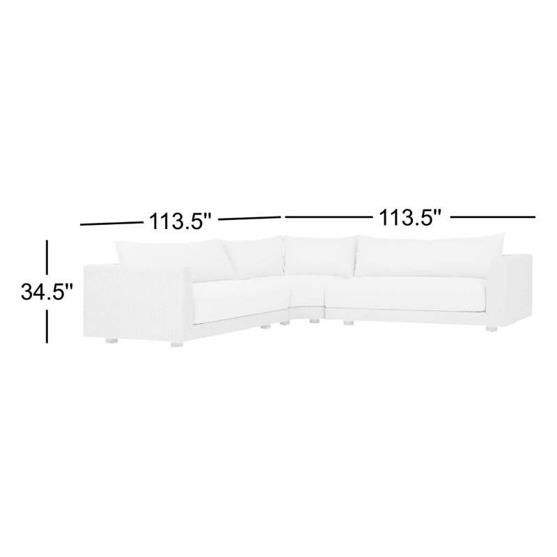 Sylvan Outdoor 3 Piece Sectional