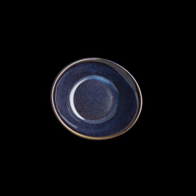 Plat à confiture indigo