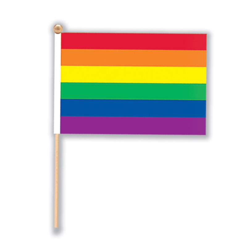 Rainbow Flag - Fabric - 6" - Pack of 12