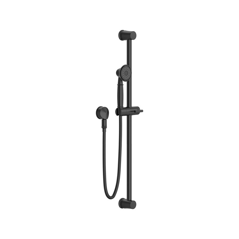Ensemble de barre coulissante traditionnelle à fonction simple 1,8 gallons par minute / 6,8 l / min, Noir mat