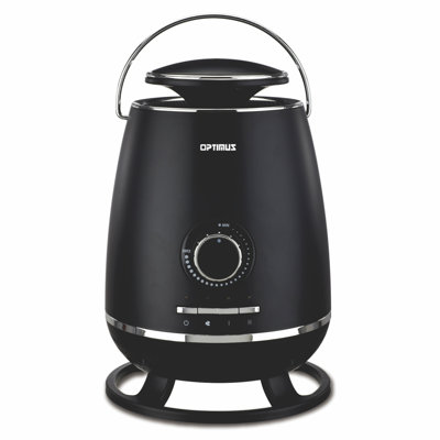 Chaufferette portative 360 en céramique avec thermostat, noire
