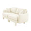 Canapé en tissu beige Boucle 2