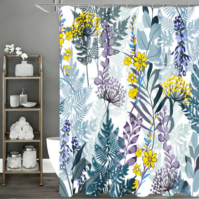 Shower Curtains with Hooks Included