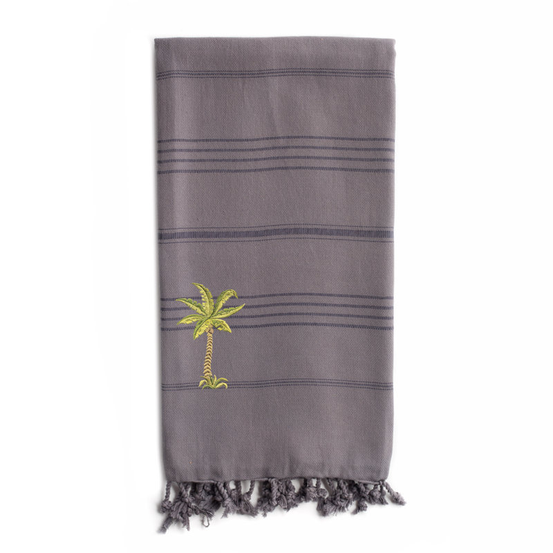 Serviette de plage Summer Fun Breezy Pestemal, Gris