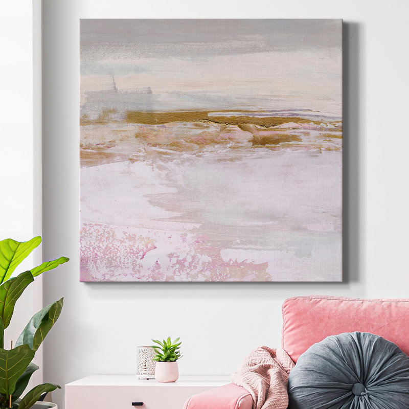 Toile encadrée Magenta Skyline I-Premium - prête à être accrochée, H 10 po x l 10 po x P 1 po, Toile tendue, Pas de tapis