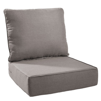 Allo 24"X24"X6" Thick Cushions & Pillows Set - Deep Seat Indoor/Outdoor Water & Fade Resistant