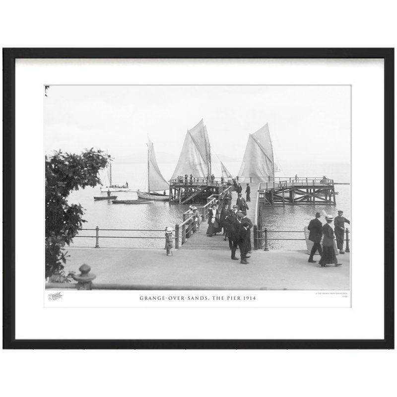 Grange-over-Sands, The Pier 1914 by Francis Frith - Single Picture Frame Print, 28cm H x 36cm W x 2.3cm D