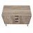 Dumbo 35" Modern Fluted Standard Dresser with 3 Drawers in Rustic Gray-1756988029