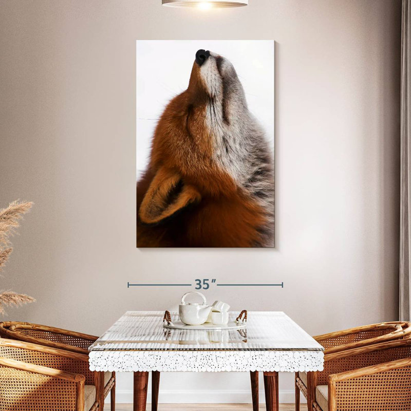 Brampt Red Fox Daydreaming, 48" H x 32" W