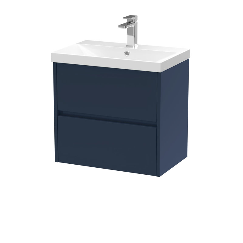 Havana 610mm Single Bathroom Vanity with Drop In Vitreous China Basin