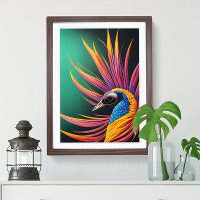 Bold Peacock Art No.5 - Wall Art