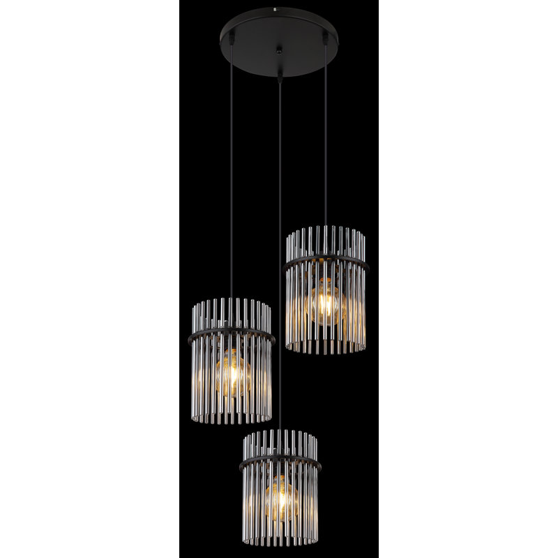 Aydyn 3 - Light Pendant, Smoke colour