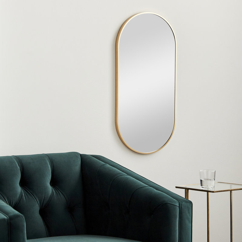 Destefano Essence Accent Mirror, 30" x 20", Gold
