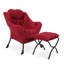 Méridienne large et repose-pieds Cyntha-2053046460