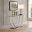 Garrett Chrome Glass Top Console Table