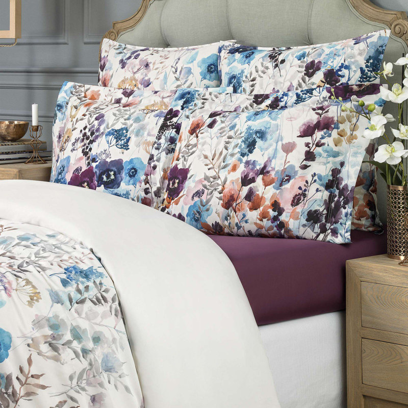 Annabel Rayon Floral Fitted Sheet, Full