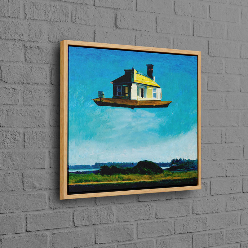 Print on Canvas, 20 cm H x 20 cm W, White Floater Framed